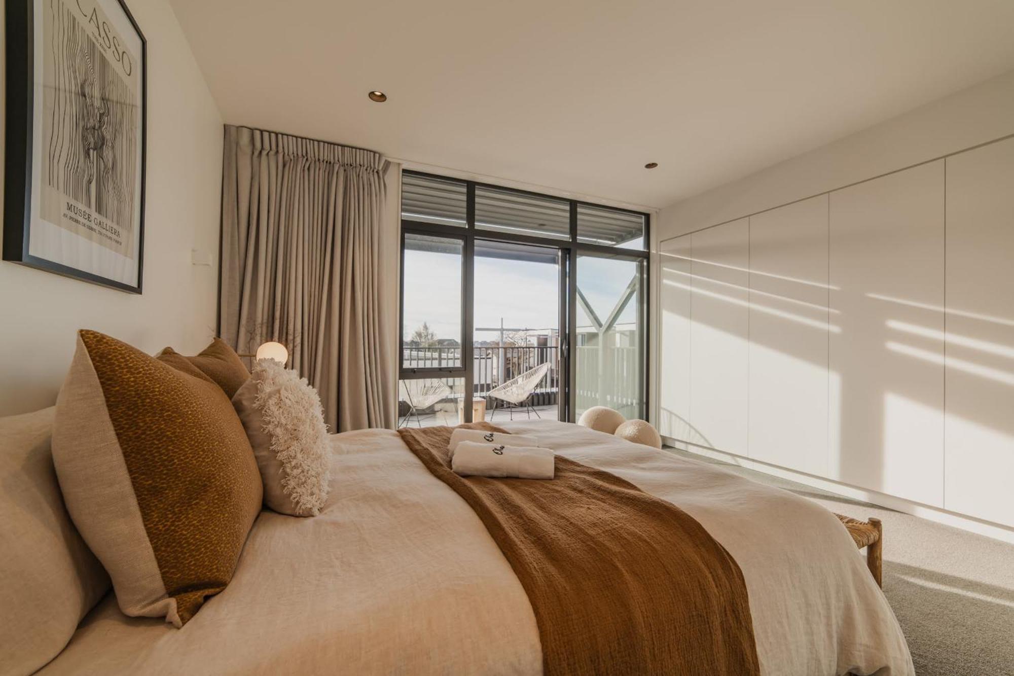 Villa Chic And Contemporary Living At Cambridge Terrace Christchurch Esterno foto